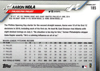 2020 Topps Opening Day Aaron Nola #185