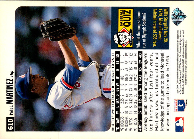 1996 Collector's Choice Gold Signature Pedro Martinez