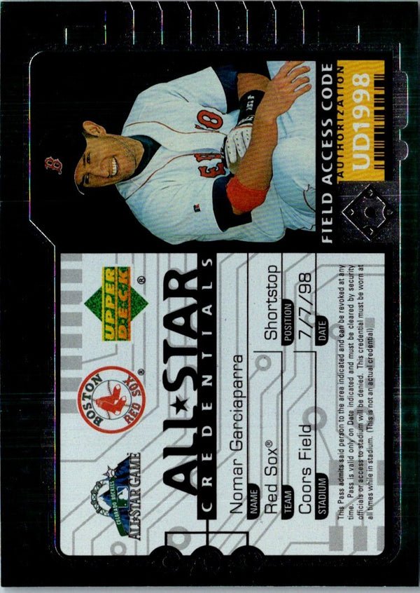 1998 Upper Deck All-Star Credentials Nomar Garciaparra #AS25