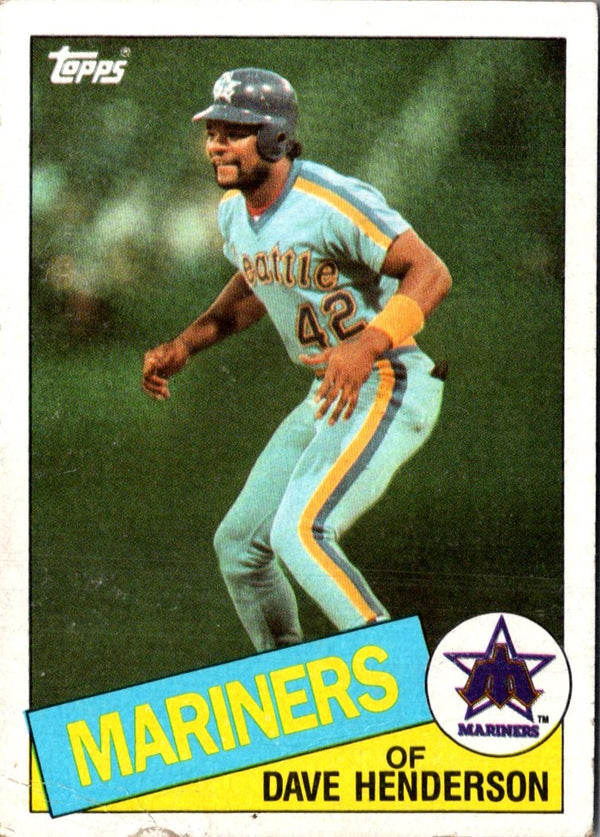 1985 Topps Dave Henderson #344