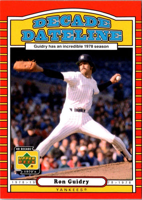 2001 Upper Deck Decade 1970's Ron Guidry #134