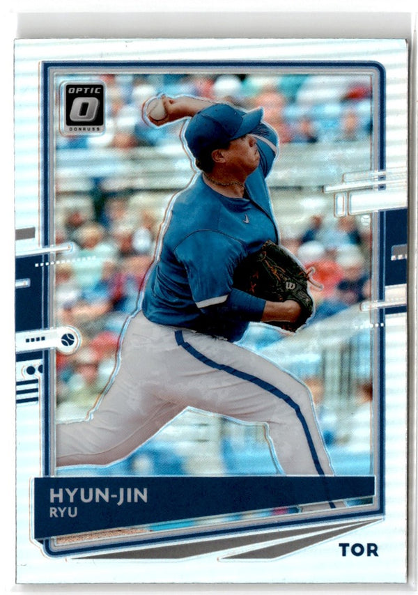 2020 Donruss Optic Carolina Blue and White Hyun-Jin Ryu #107