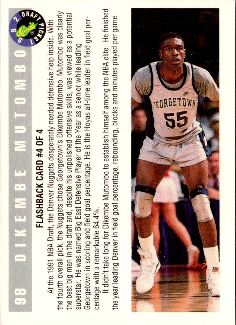 1992 Classic Draft Dikembe Mutombo