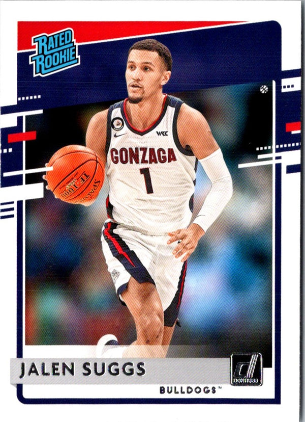 2021 Panini Crown Royale Sno Globe Asia Red Jalen Suggs #28