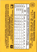 1987 Donruss Rafael Santana