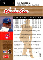 2006 Ultra Gold Medallion CC Sabathia #75