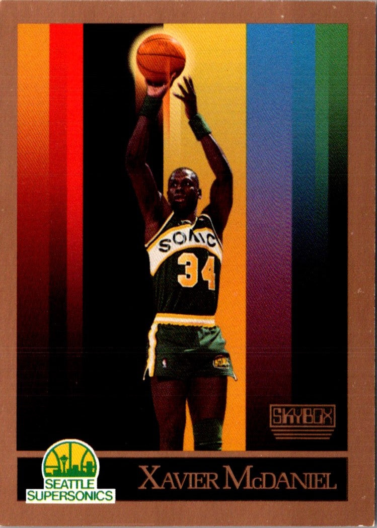 1990 SkyBox Xavier McDaniel