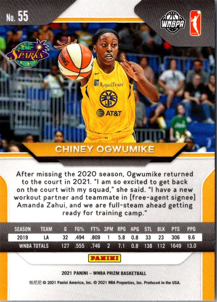 2021 Panini Prizm WNBA Chiney Ogwumike