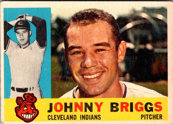 1960 Topps Johnny Briggs #376B VG-EX