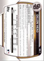 2023 Bowman Draft Dillon Head #BD-7 Rookie