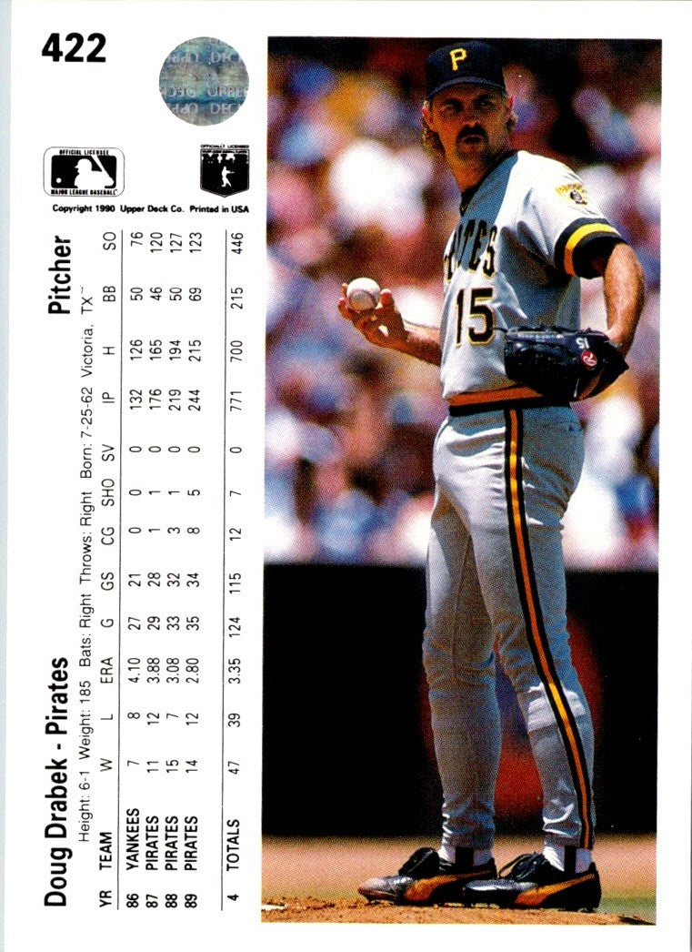 1990 Upper Deck Doug Drabek