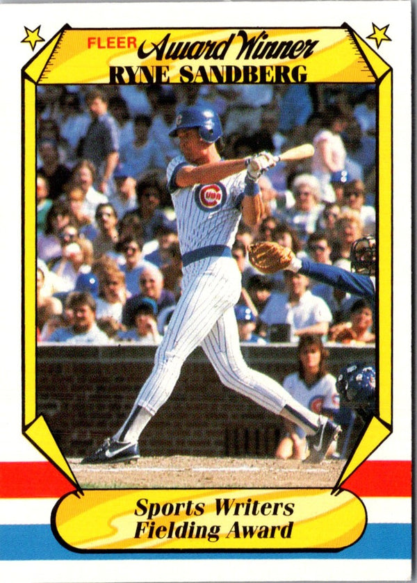 1987 Fleer Award Winners Ryne Sandberg #35