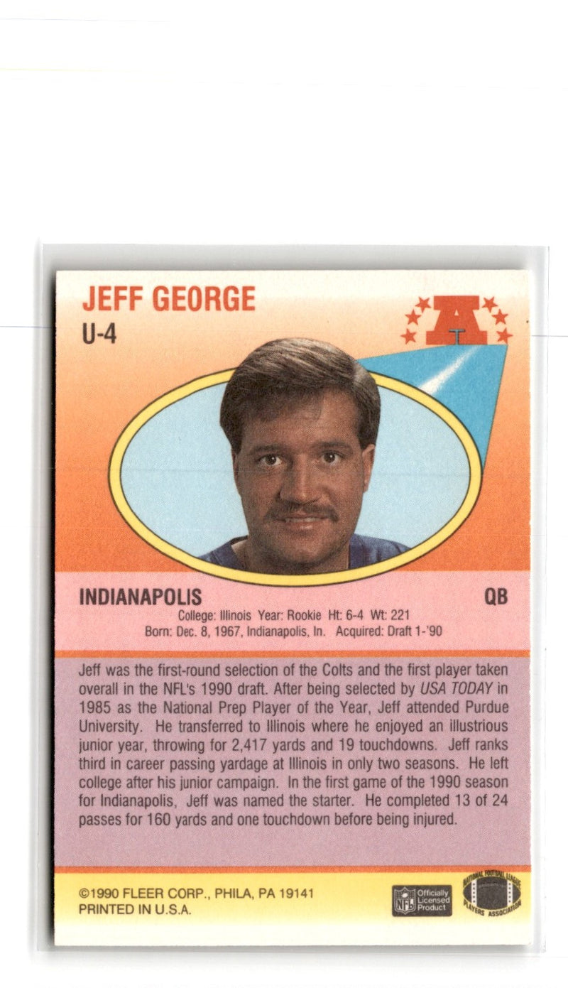 1990 Fleer Update Jeff George