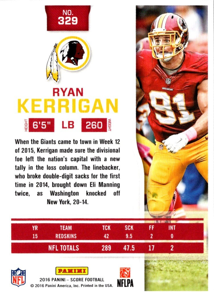 2016 Score Ryan Kerrigan