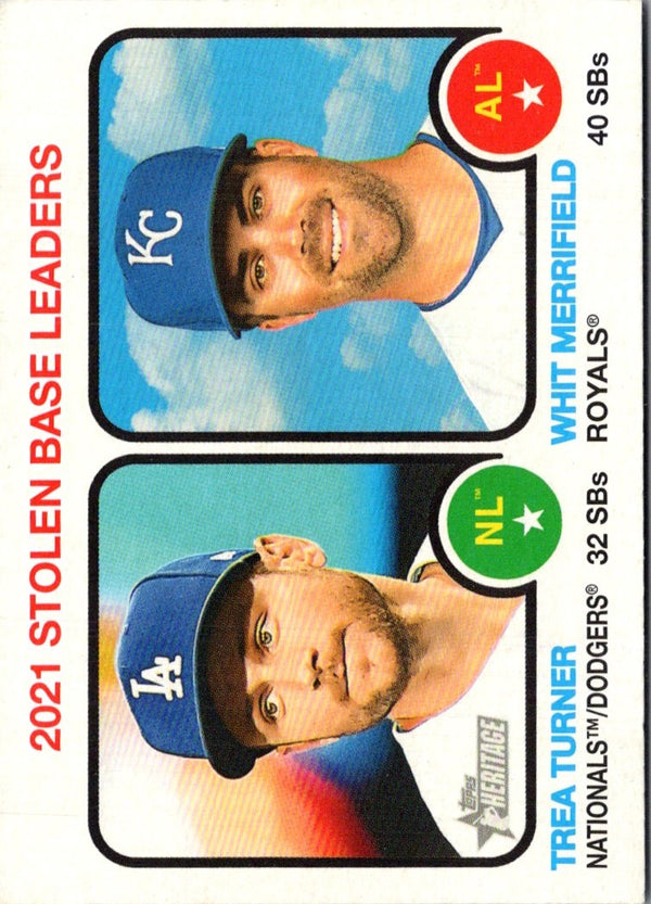 2022 Topps Heritage Whit Merrifield/Trea Turner #64