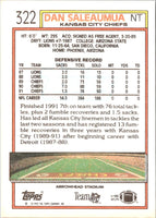 1992 Topps Dan Saleaumua #322