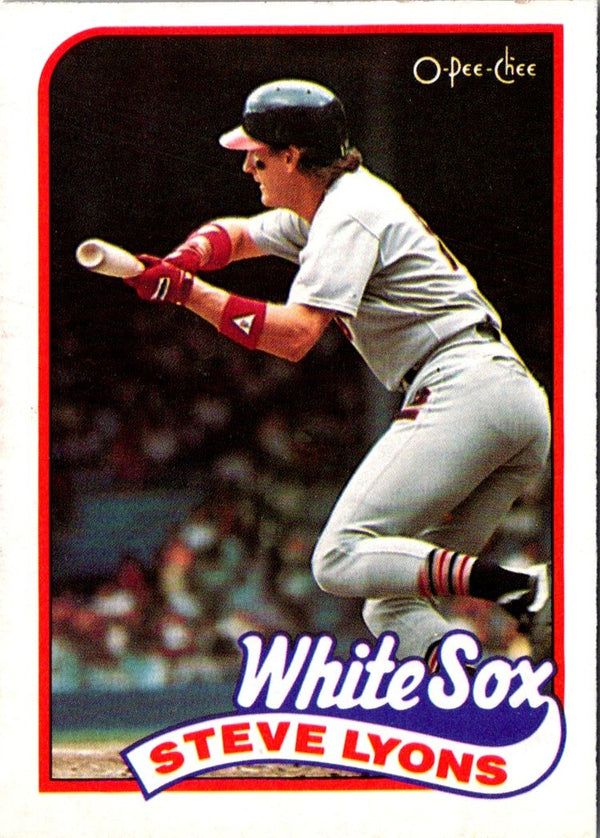 1989 O-Pee-Chee Steve Lyons #334