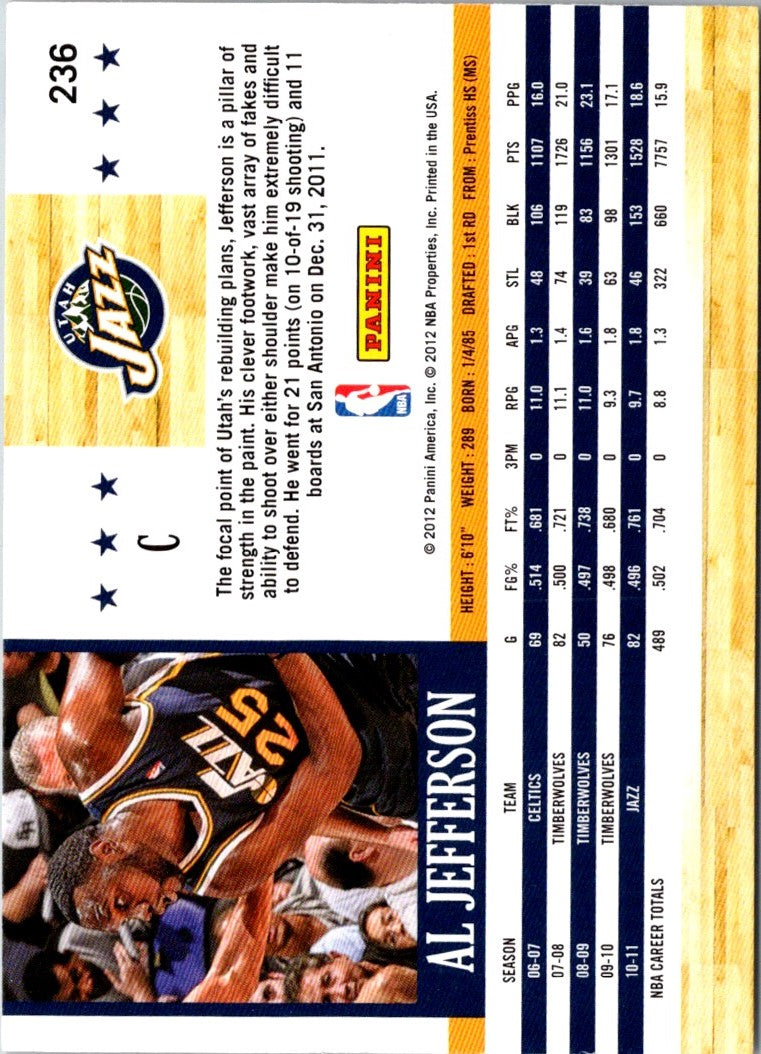 2011 Hoops Al Jefferson