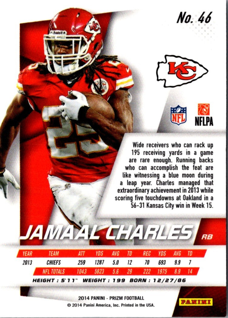 2014 Panini Prizm Jamaal Charles