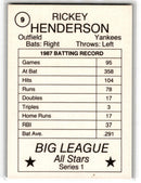 1988 Pacific Cards & Comics Big League All-Stars Series 1 (unlicensed) Rickey Henderson