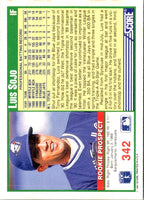 1991 Score Luis Sojo #342