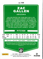 2021 Donruss Optic Red Wave Zac Gallen #149