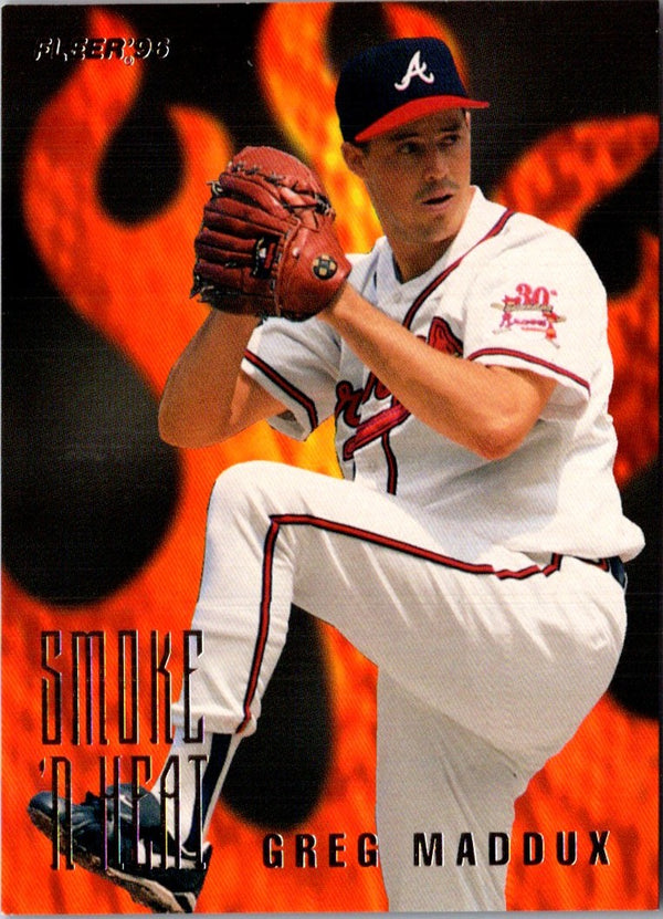 1996 Fleer Smoke 'N Heat Greg Maddux #6