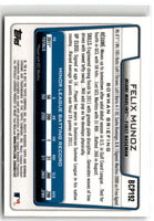 2012 Bowman Chrome Prospects Blue Wave Felix Munoz #BCP192