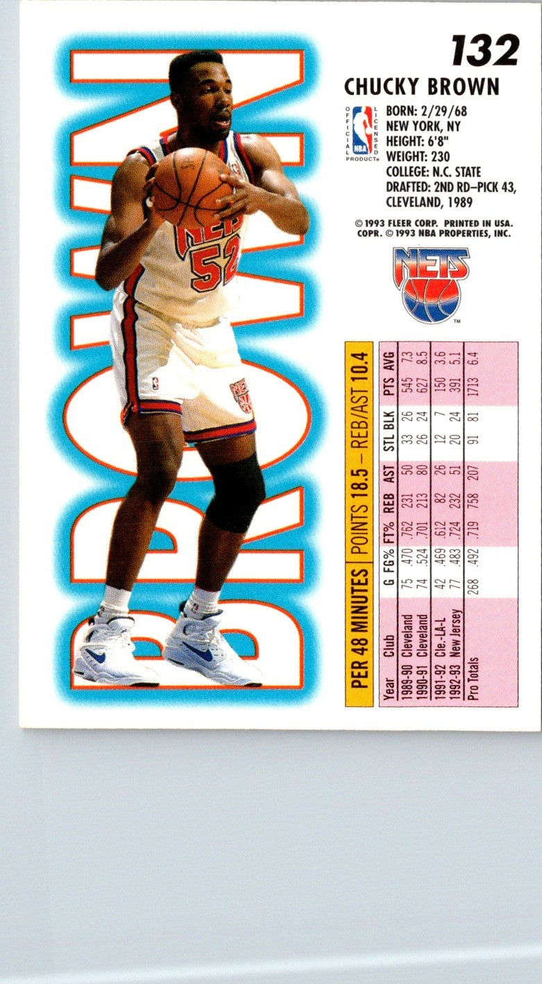1993 Fleer Chucky Brown