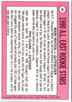 1990 Baseball Card Magazine '69 Topps Replicas AL East Rookies (Mark Whiten/Phil Clark) #69