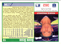 1991 Score David Segui #362
