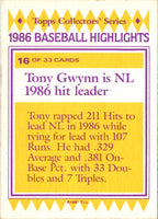 1987 Topps Woolworth Baseball Highlights Tony Gwynn #16
