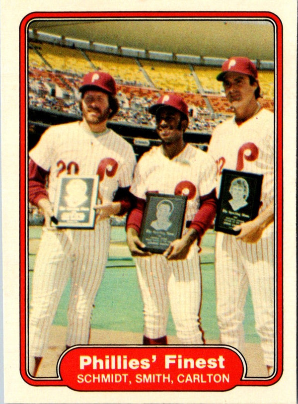 1982 Fleer Mike Schmidt/Lonnie Smith/Steve Carlton #641