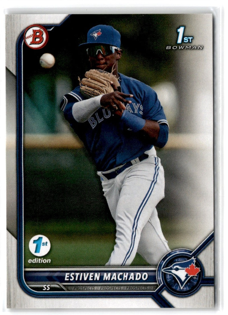 2022 Bowman 1st Edition Sky Blue Foil Estiven Machado