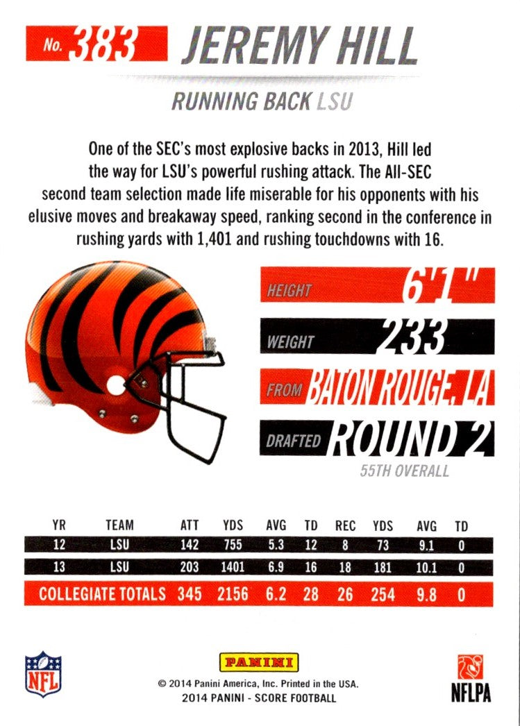 2014 Score Jeremy Hill