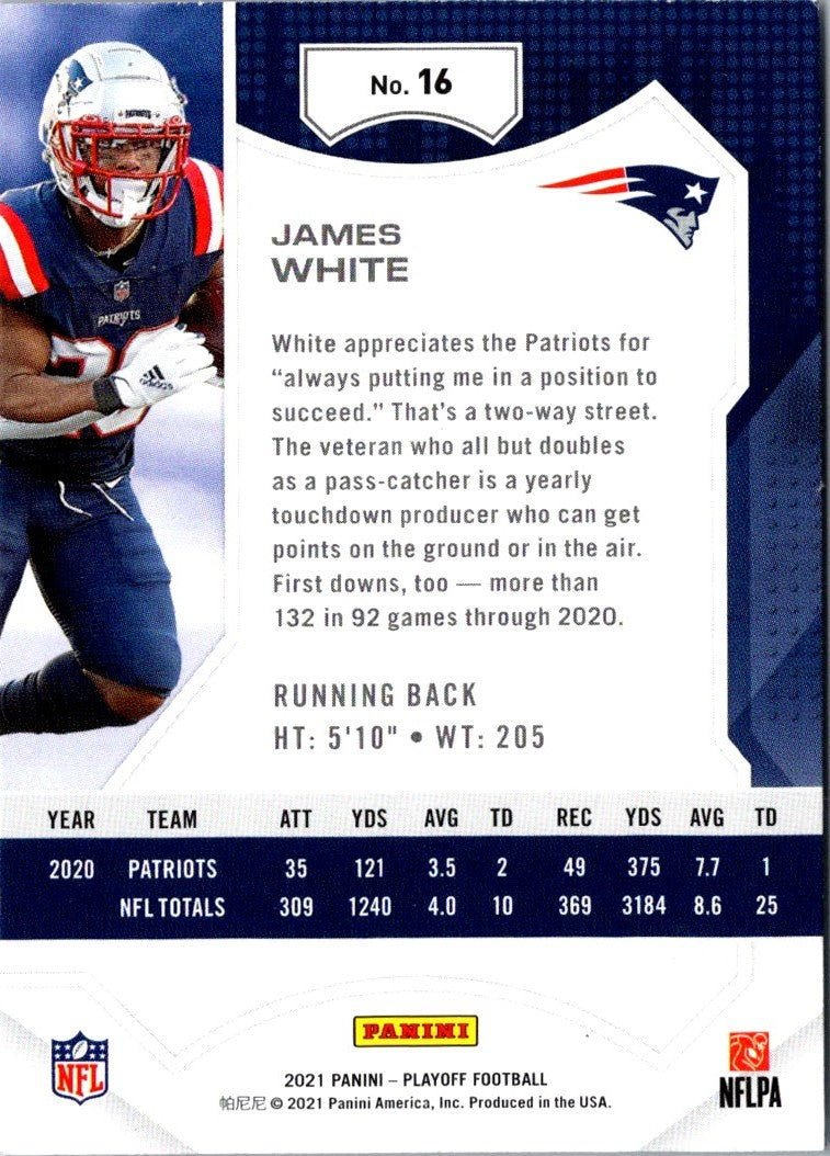 2021 Panini Playoff James White