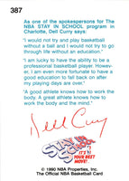 1990 Hoops Dell Curry #387