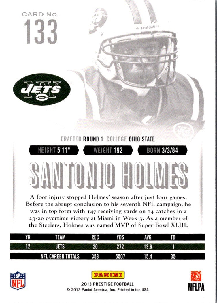 2013 Panini Prestige Santonio Holmes