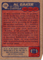 1985 Topps Al Baker #139