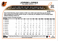 2022 Topps Jorge Lopez #552