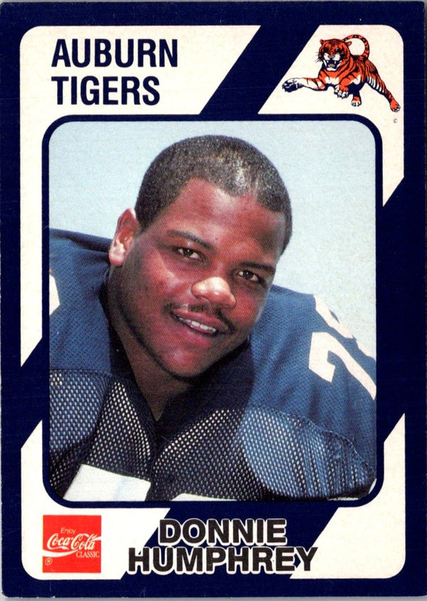 1989 Collegiate Collection Auburn Coke 580 Donnie Humphrey #77