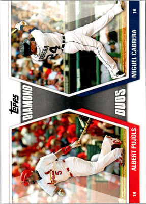 2011 Topps Diamond Duos Albert Pujols/Miguel Cabrera #DD-PC