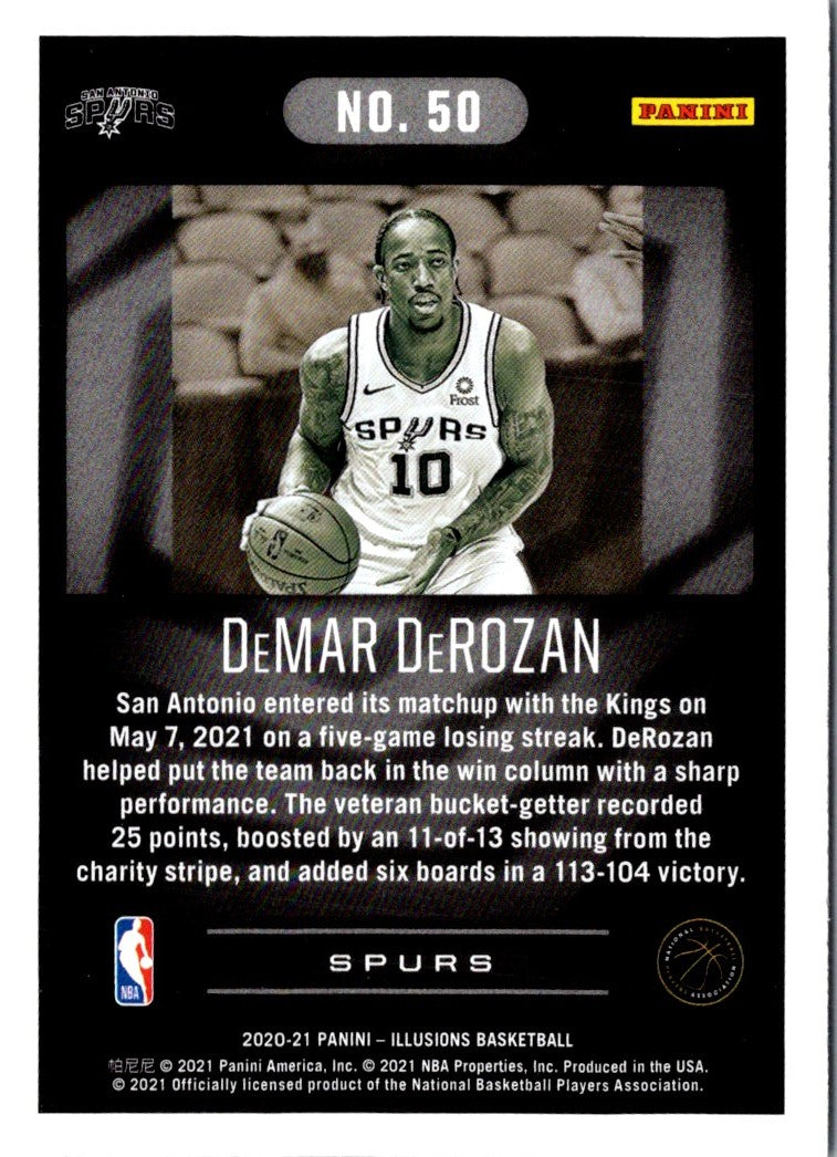 2021 Panini National Treasures Colossal Logoman DeMar DeRozan