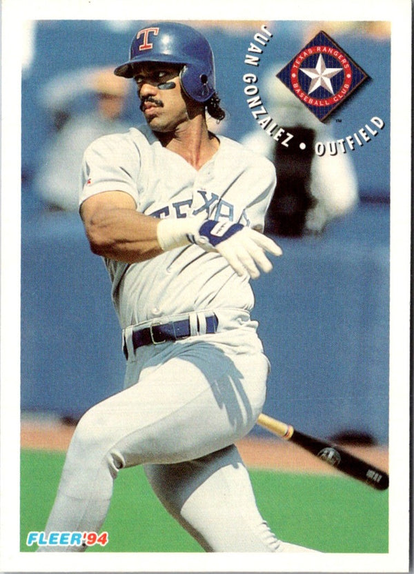 1994 Fleer Sunoco Juan Gonzalez #12