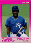 1989 Star Baseball City Royals Francisco Laureano