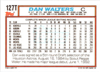 1992 Topps Traded Dan Walters #127T