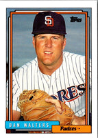 1992 Topps Traded Dan Walters #127T