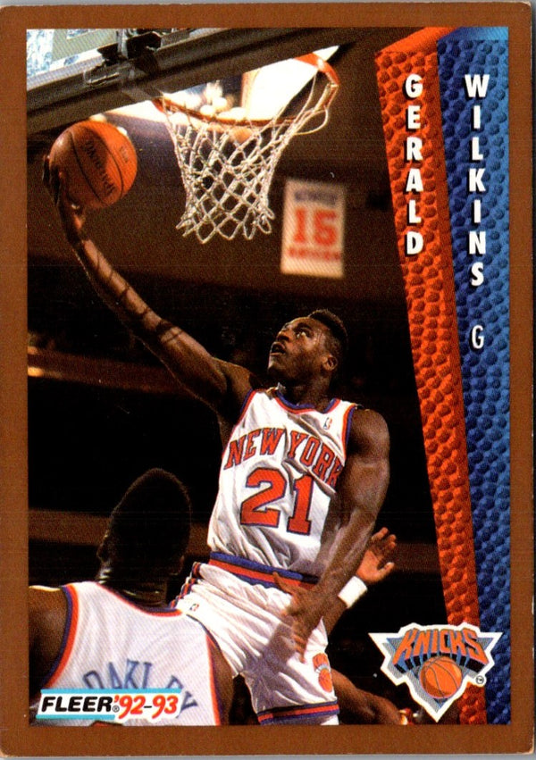 1992 Fleer Gerald Wilkins #157