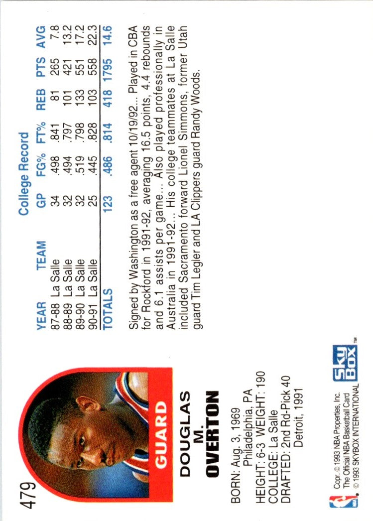 1992 Hoops Doug Overton