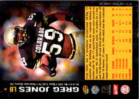 1997 Score Board NFL Rookies Greg Jones #4